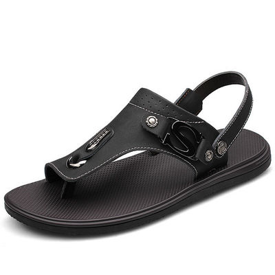 Calzature da uomo confortevoli in pelle con capo in pelle vera