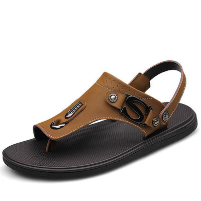 Calzature da uomo confortevoli in pelle con capo in pelle vera