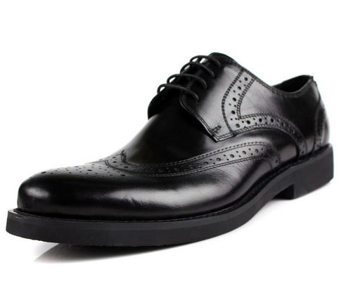 Europa Disegno Uomini Scarpe Brogue Stile Stile Stile Stile Scarpe da uomo in cuoio a grano completo