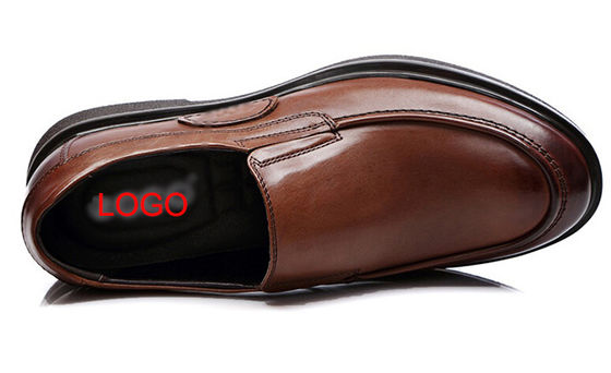 Calzature da lavoro con suola morbida, calzature da uomo, scarpe da guida in pelle marrone.