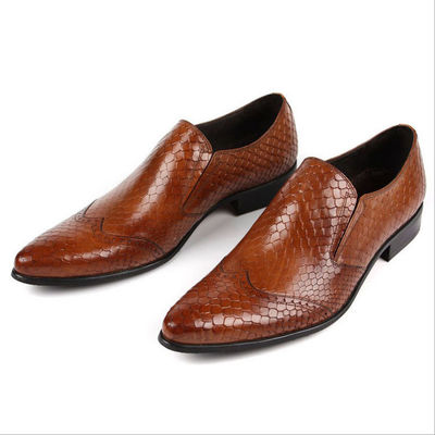 Pelle di serpente Modello Uomini Abiti formali Scarpe Uomini in pelle vera Scarpe di lusso Per la festa