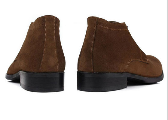 ODM Uomo Chelsea Suede Boots, Nero / Marrone Uomo Lace Up Calzature Casual