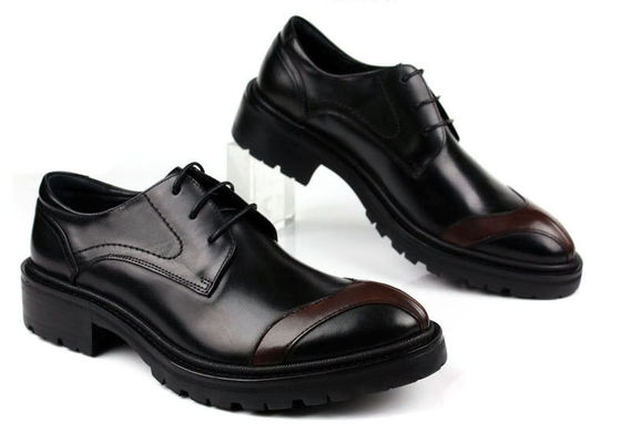 Qualsiasi Logo Scarpe da abito in pelle maschile con punti Britannia Stili Scarpe da abito in pelle marrone