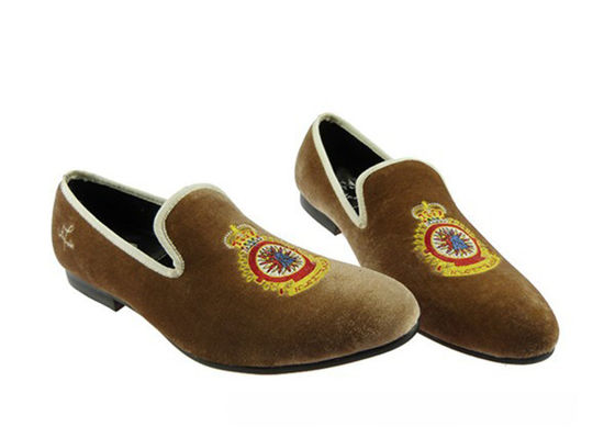 Giallo Reale Giallo Uomo Loafers di pelle, Reale ricamato Uomo Loafers Casual