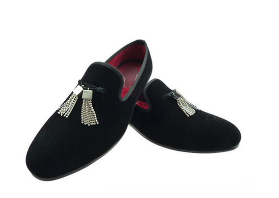 Bambole di velluto per uomo ricamato personalizzato Slip On Moccasins da guida