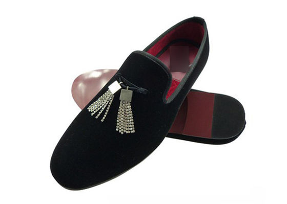 Bambole di velluto per uomo ricamato personalizzato Slip On Moccasins da guida