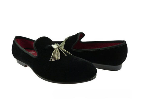 Bambole di velluto per uomo ricamato personalizzato Slip On Moccasins da guida