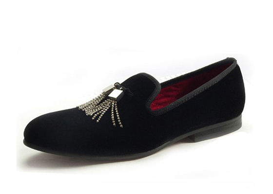 Bambole di velluto per uomo ricamato personalizzato Slip On Moccasins da guida