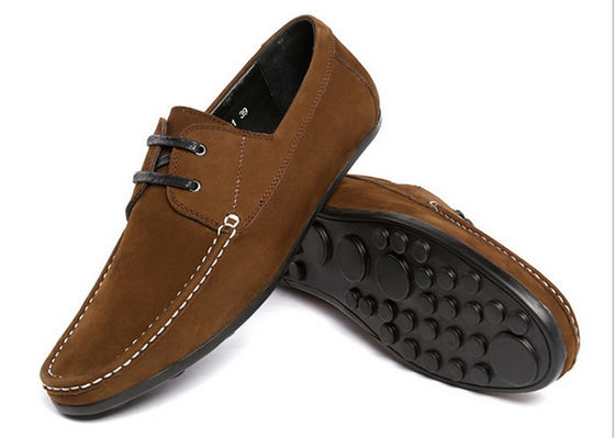 Fashion Flat Men Leather Loafers Luxury Handmade Suede Shoes