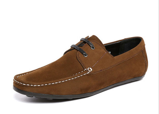 Fashion Flat Men Leather Loafers Luxury Handmade Suede Shoes
