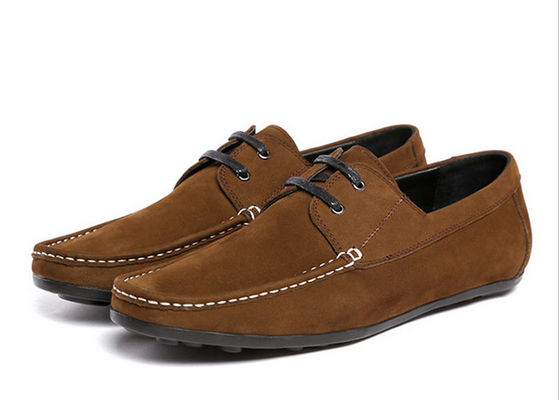 Fashion Flat Men Leather Loafers Luxury Handmade Suede Shoes