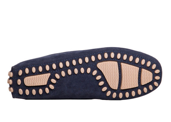 Sticking Style Flat Men Scarpe da guida nere, Moccasino - Scarpe da guida Gommino Suede