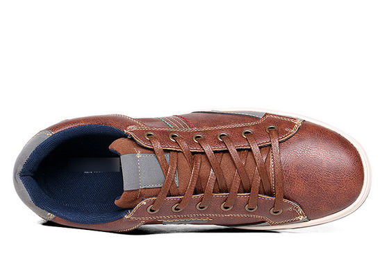 Uomo cuoio cucire lacci up scarpe da ginnastica casual uomo scivolare sulle scarpe di Oxford per l' estate