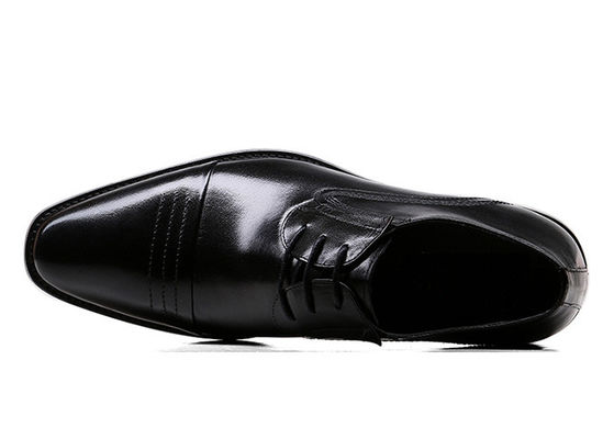 Polpa rotonda maschile scarpe da abito nero, calzature da stilista per uomini
