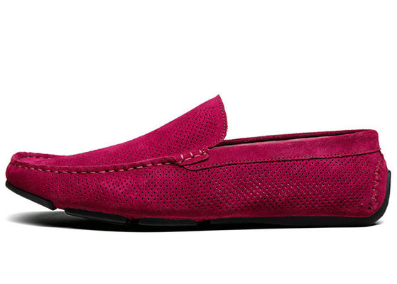 Summer Hollow Outs Uomo Suede Casual Loafers, Gommino Leather Loafers