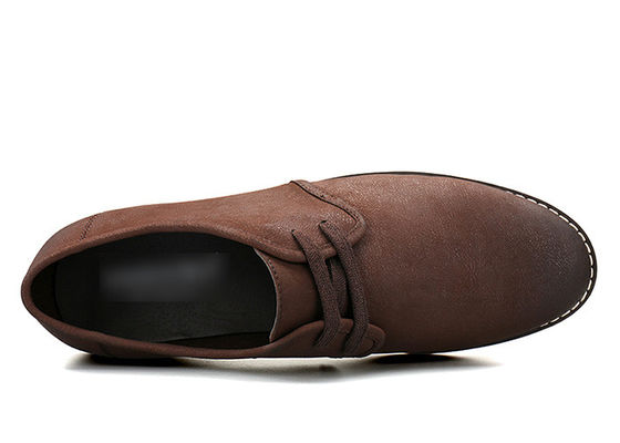 Calzature casual in cuoio da uomo con tacco basso, confortevoli, suede, da uomo con tacco alto, calzature casual Oxford