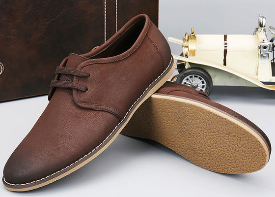 Calzature casual in cuoio da uomo con tacco basso, confortevoli, suede, da uomo con tacco alto, calzature casual Oxford