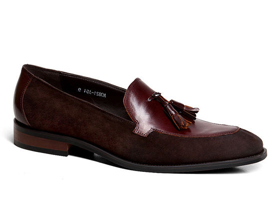Tassel Penny Suede Scarpe da abito in pelle, Primavera / Autunno Uomo Scarpe da scivolo in pelle