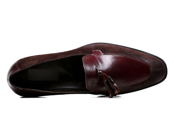 Tassel Penny Suede Scarpe da abito in pelle, Primavera / Autunno Uomo Scarpe da scivolo in pelle