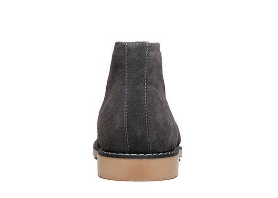 Stivali da inverno da uomo suede da deserto scarpe a punta rotonda pizzo - fino da uomo scarpe casual top alto