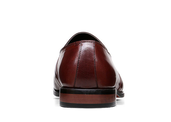 Classico uomo Loafers in pelle cucire abiti in pelle fatti a mano scarpe per banchetto