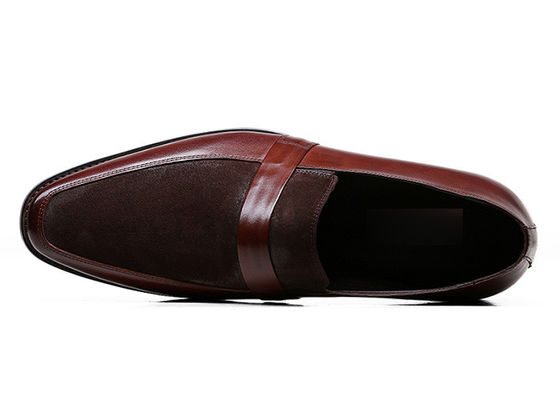 Classico uomo Loafers in pelle cucire abiti in pelle fatti a mano scarpe per banchetto