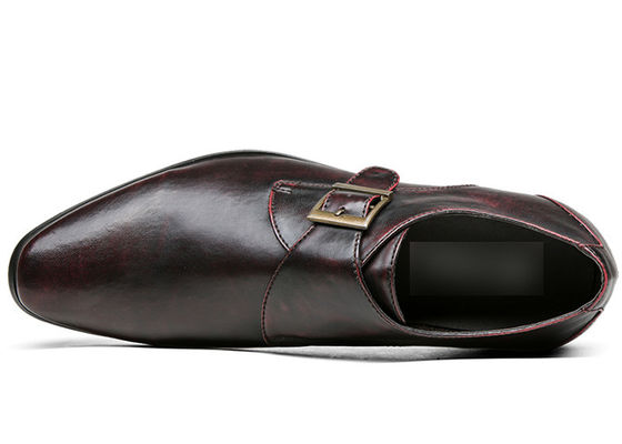 Calzature da uomo su misura Scarpe da uomo con cinghia da monaco marrone