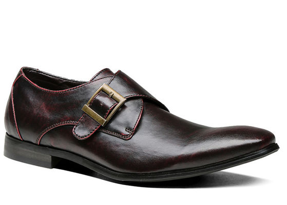 Calzature da uomo su misura Scarpe da uomo con cinghia da monaco marrone