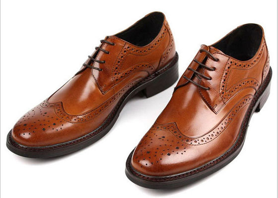 Scarpe da uomo in cuoio vero Scarpe da primavera e autunno marrone scuro
