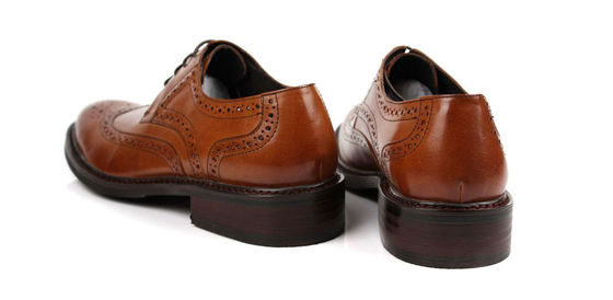 Scarpe da uomo in cuoio vero Scarpe da primavera e autunno marrone scuro