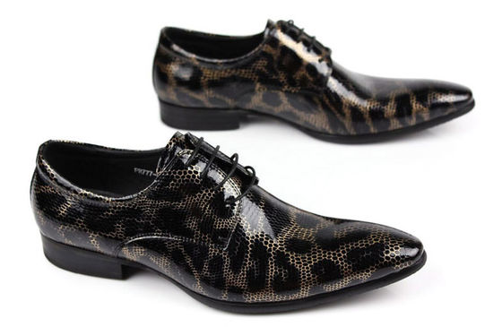 Stile Crocodile Uomo Scarpe Nero Brogue, Moda Club Notturno Scarpe Veritiere di Pelle di Serpente