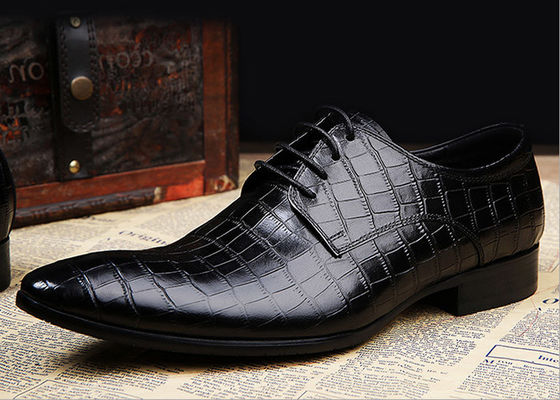 Disegno in incisione per uomo Patent Scarpe da abito in pelle Scarpe da abito in pizzo nero