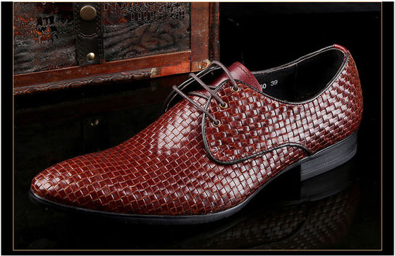 Calzature da uomo Borgoña Vintage Italiano Goodyear Welted Calzature da cuoio full grain