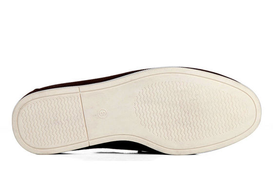 Calzature da uomo durevoli Tassels Flat Loafer Mens Scarpe da guida in pelle marrone