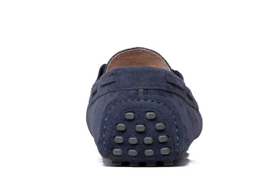 Calzature a cravatta piatta e traspirante Calzature a punta rotonda di moda Calzature da abito in pelle da camminone
