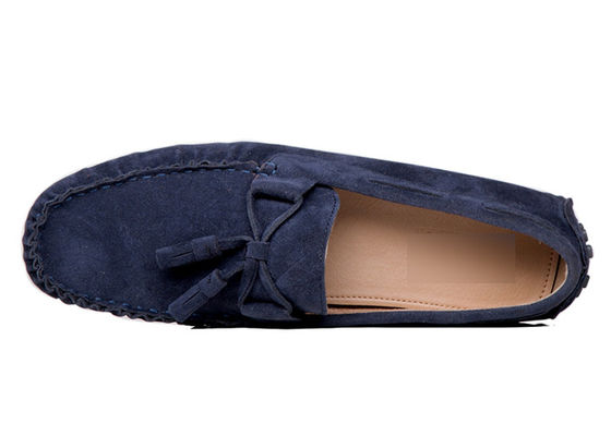 Calzature a cravatta piatta e traspirante Calzature a punta rotonda di moda Calzature da abito in pelle da camminone