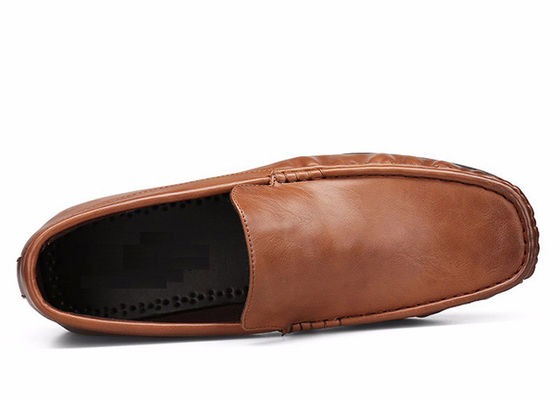 Slip On Mens Scarpe Moccasino morbide Scarpe da guida in pelle vera