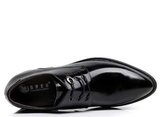 Calzature da ascensore maschile con pizzico di Oxford nero