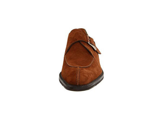 Scarpe da uomo di pelle marrone, scarpe da uomo Goodyear.