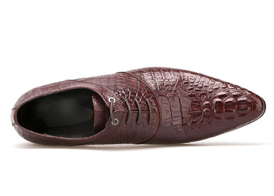 Scarpe da sposa da uomo in pelle bruciata Scarpe da sposa da uomo a tacco basso Scarpe da Oxford marroni