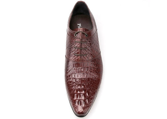 Scarpe da sposa da uomo in pelle bruciata Scarpe da sposa da uomo a tacco basso Scarpe da Oxford marroni