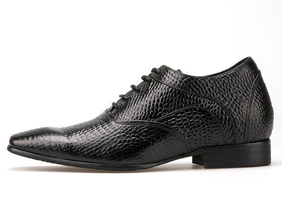 7 cm nero tacco di spessore abito da sposa maschile scarpe da sposa nero / marrone scarpe da spessore maschile