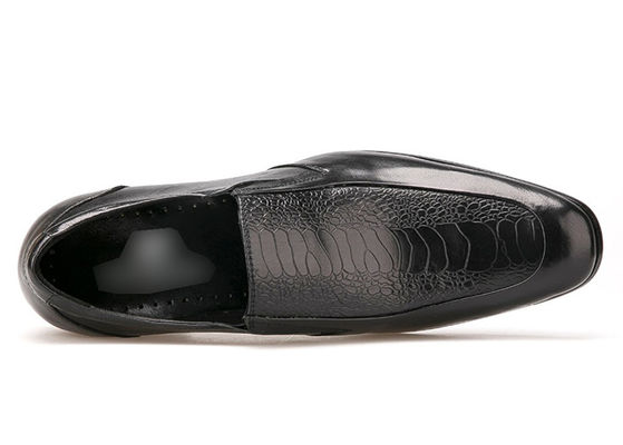 Uomini duraturi abiti formali scarpe primavera / autunno comodi uomini nero scivolo sulle scarpe