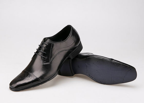 Scarpe da uomo da lavoro stile britannico Scarpe da cuoio genuine Lace Up Brogue
