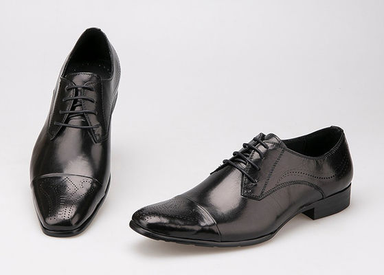 Scarpe da uomo da lavoro stile britannico Scarpe da cuoio genuine Lace Up Brogue