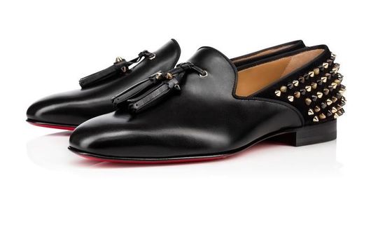 Uomini di classe alta abito scarpe di pelle patente piede quadrato tennis maschile piatta rivetta