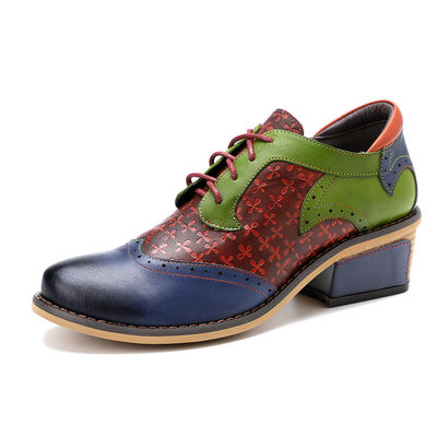 Calzature Oxford fatte a mano Scarpe da donna Lace Up Dress Calzature 36-42