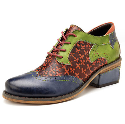 Calzature Oxford fatte a mano Scarpe da donna Lace Up Dress Calzature 36-42