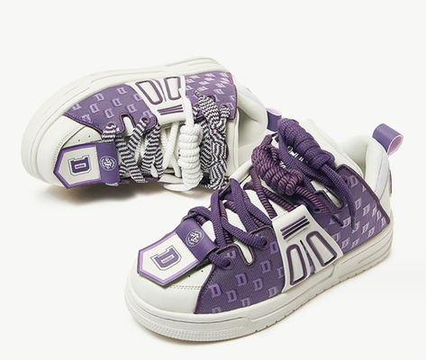 Scarpe da ginnastica da pelle da donna di stile Patchwork Scarpe da ginnastica da piattaforma casual da donna