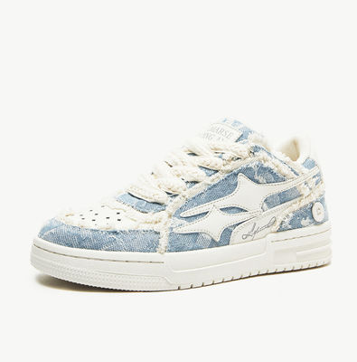 Scarpe da ginnastica da donna in cuoio in stile americano
